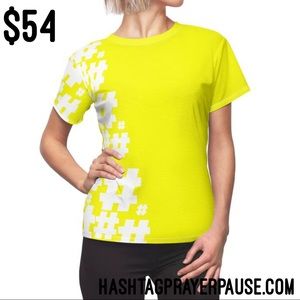 #PrayerPause Canary Blaze Women's AOP Cut & Sew T.